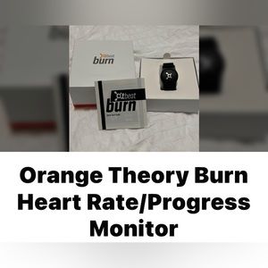 Orange Theory beat burn heart rate monitor.